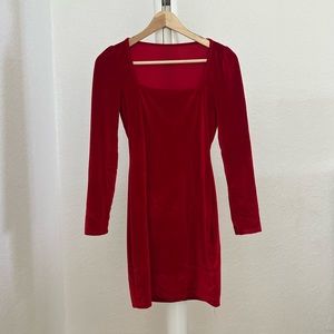 Red Velvet Christmas Holiday Dress